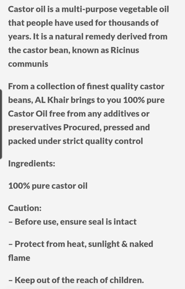 Al Khair Castor Oil - Image 2