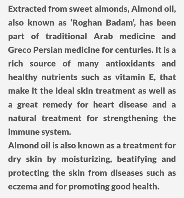 Sweet Almond Oil 60ml - Image 2